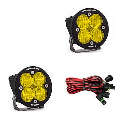 LED Light Pods Baja Amber Lens Wide Cornering Pair Squadron R Sport Baja Designs LED Light Pods Baja Amber Lens Wide Cornering Pair Squadron R Sport Baja Designs