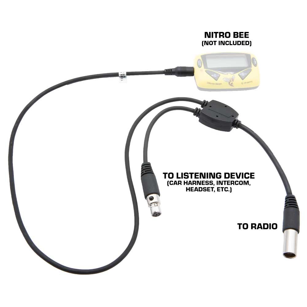 Adapter for Scanner to 5-pin Car Harness Headset or Intercom