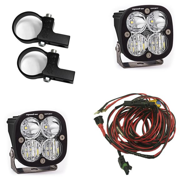 Polaris LED Light Pods 1.75 Inch Harness Horizontal Mounts Kit Squadron Sport Baja Designs Polaris LED Light Pods 1.75 Inch Harness Horizontal Mounts Kit Squadron Sport Baja Designs