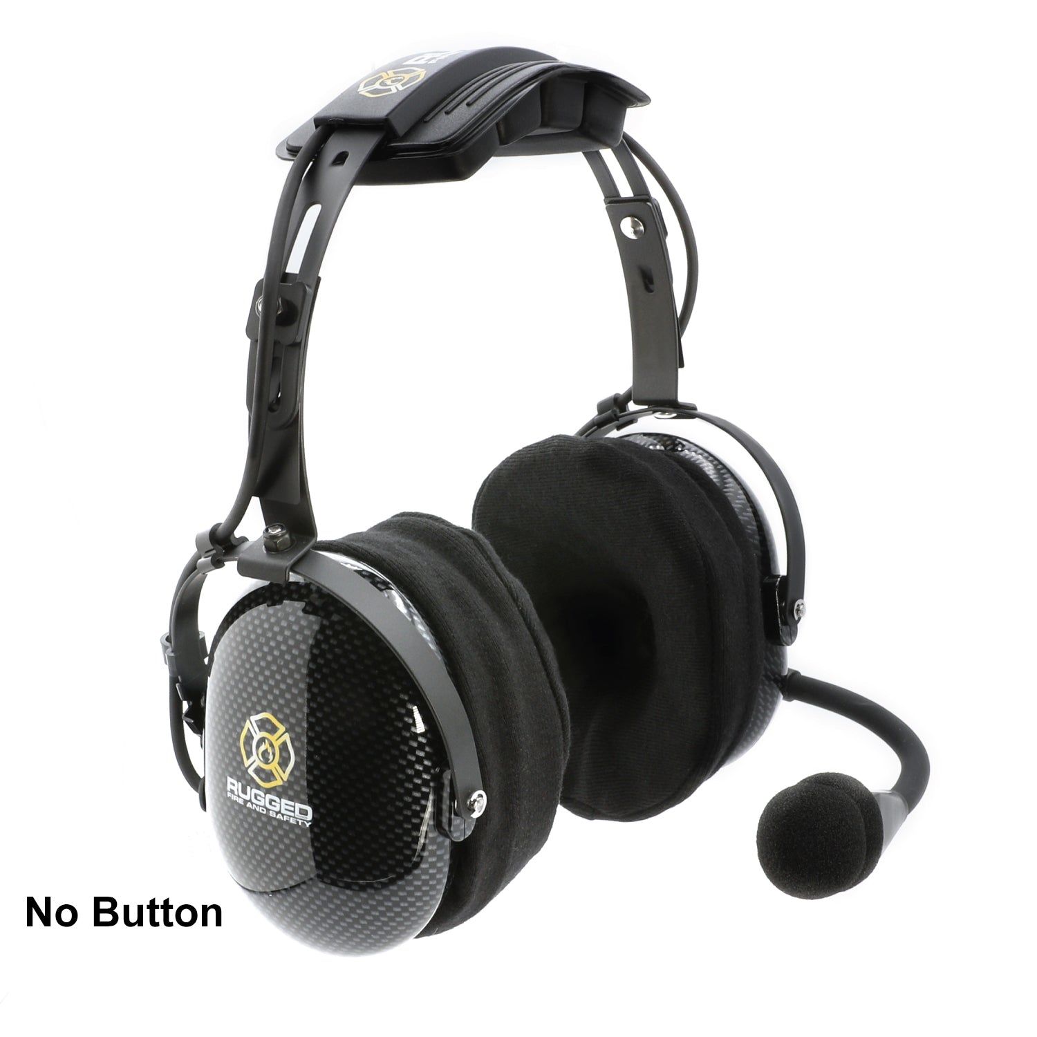 FHS Over-The-Head Fire Safety Industrial Headset With Mic On/Off Button / For David Clark / Sigtronics / Avcomm