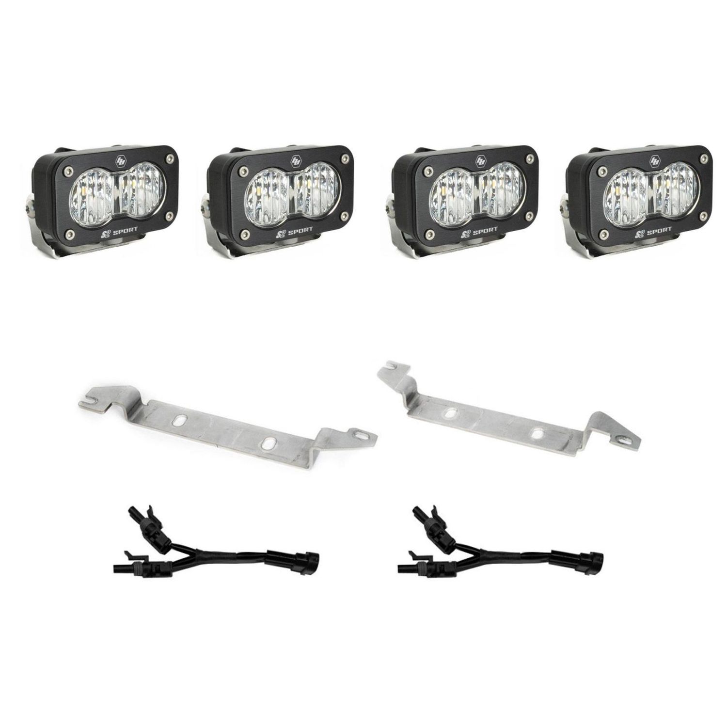 S2 Sport OEM Fog Light Replacement Kit 2025-On Toyota 4Runner Non-TRD Pro Clear Baja Designs