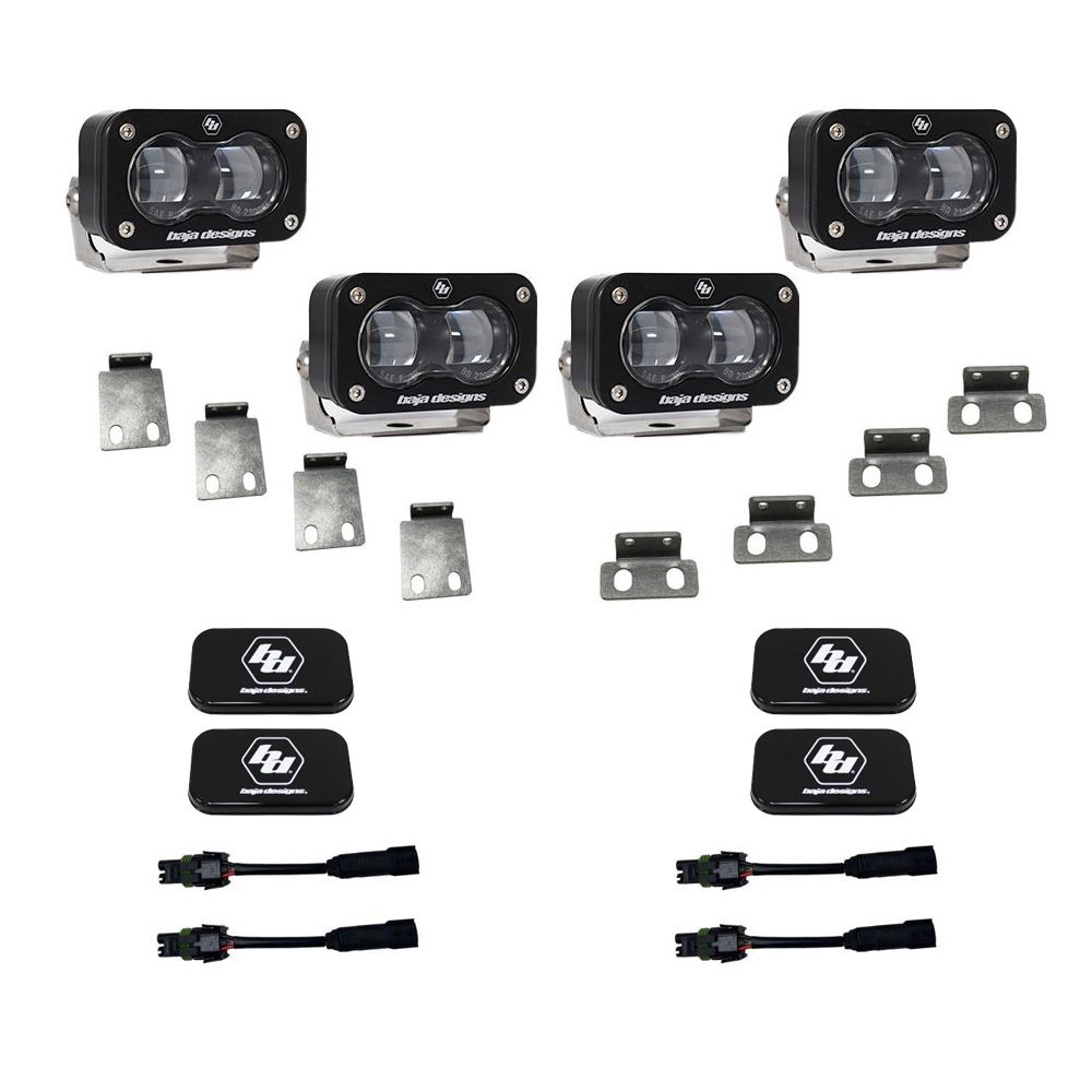 S2 SAE Fog Pocket Kit Fits 21-On Ford Raptor Baja Designs S2 SAE Fog Pocket Kit Fits 21-On Ford Raptor Baja Designs