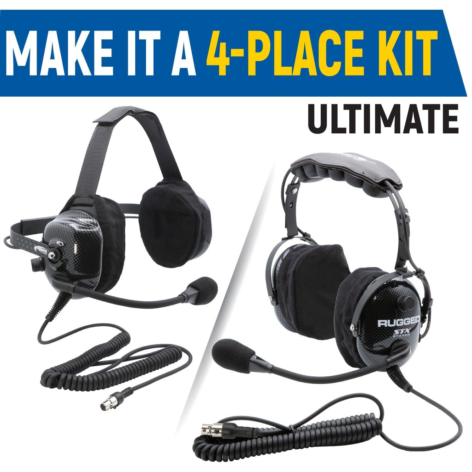 Rear Seat Expansion Kit with Helmet Kits or Headsets Offroad Mono / Ultimate Headset - Behind the Head