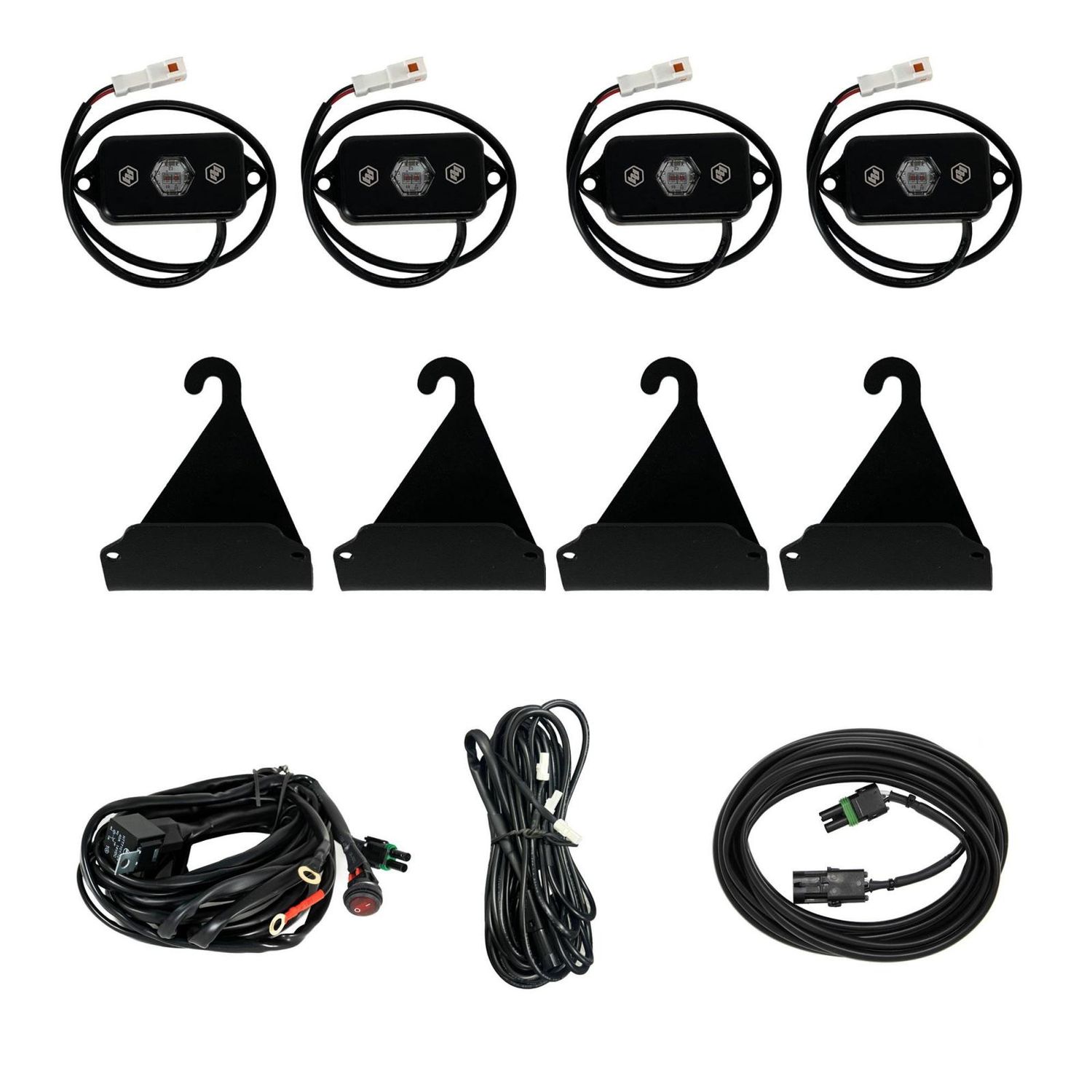 Bed Rail Cargo Light Kit Red For 05-25 Toyota Tacoma 07-25 Toyota Tundra Baja Designs Bed Rail Cargo Light Kit Red For 05-25 Toyota Tacoma 07-25 Toyota Tundra Baja Designs