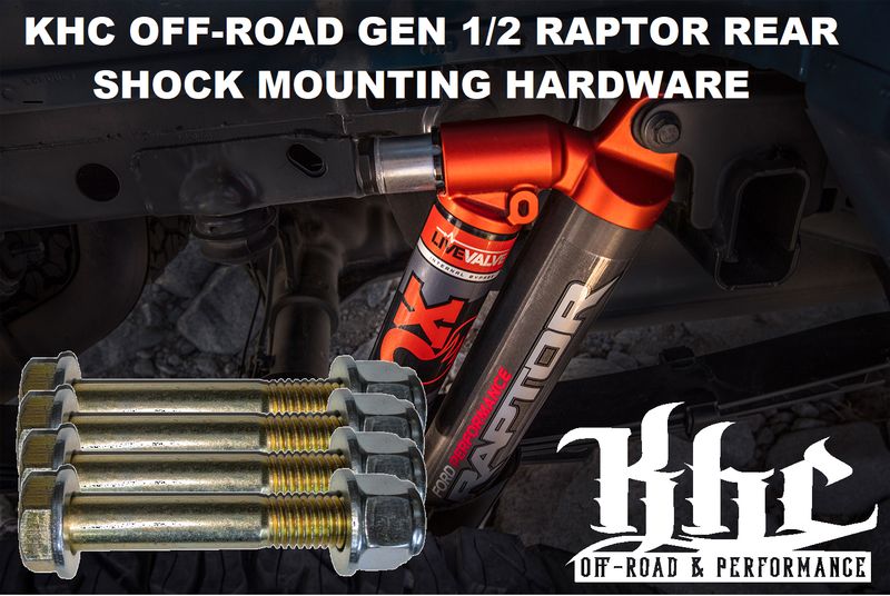 KHC Off-Road Ford F150 & Raptor Rear Shock Mounting Hardware