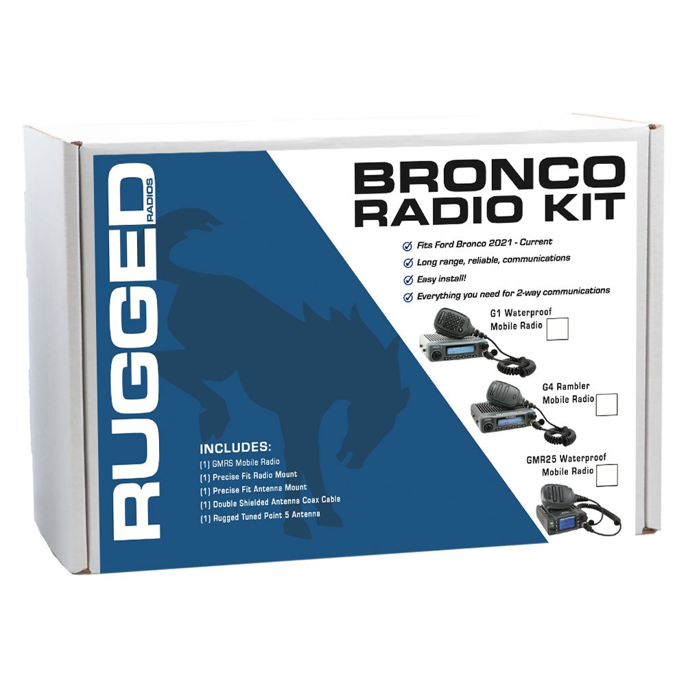Ford Bronco Two-Way GMRS Mobile Radio Kit GMR25 Waterproof