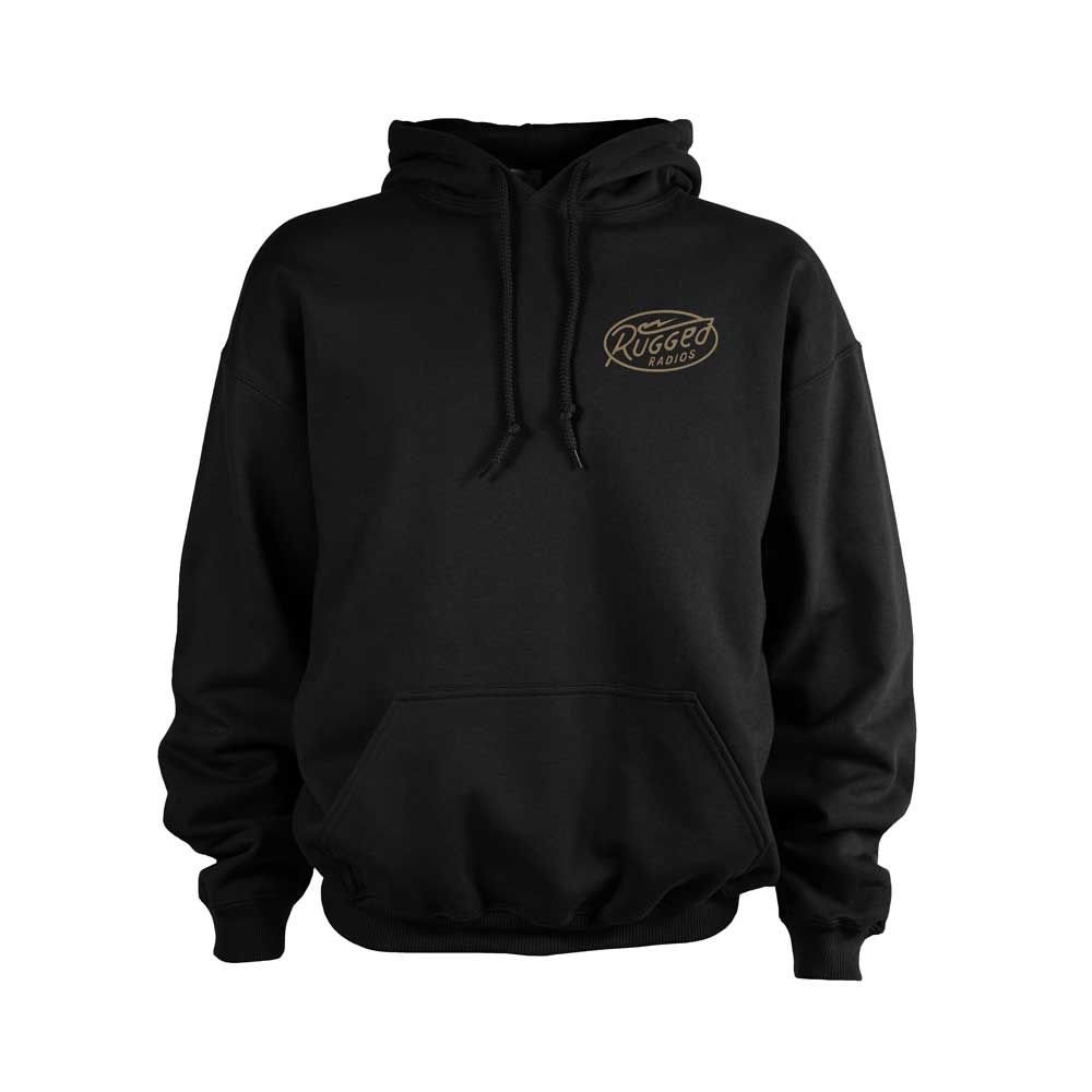 Rugged Radios BOLT Pullover Hoodie - Black Large Rugged Radios BOLT Pullover Hoodie - Black Large