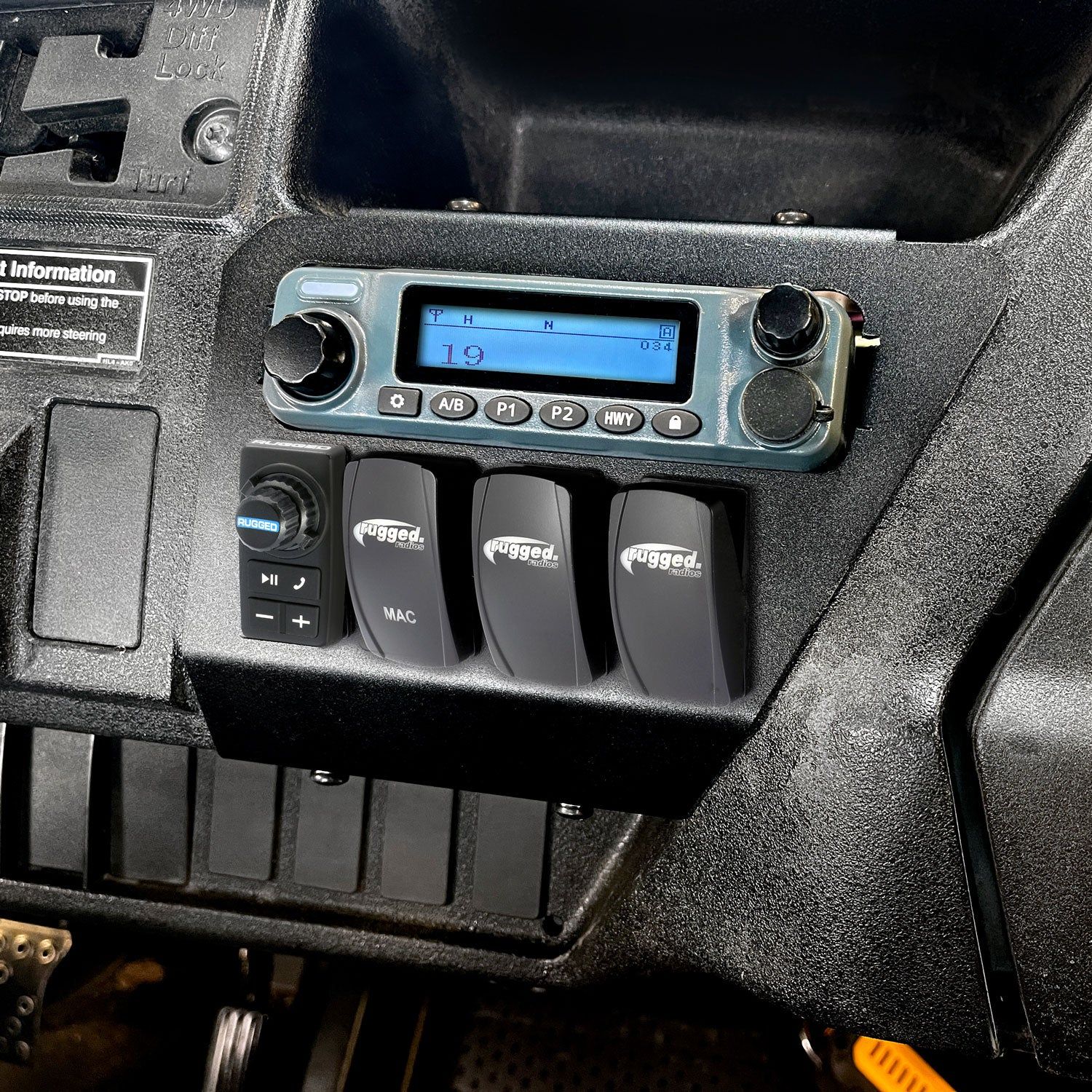 Honda Pioneer Complete Communication Kit with Bluetooth Intercom and 2-Way Radio STX Stereo Remote Head Intercom / G1 GMRS
