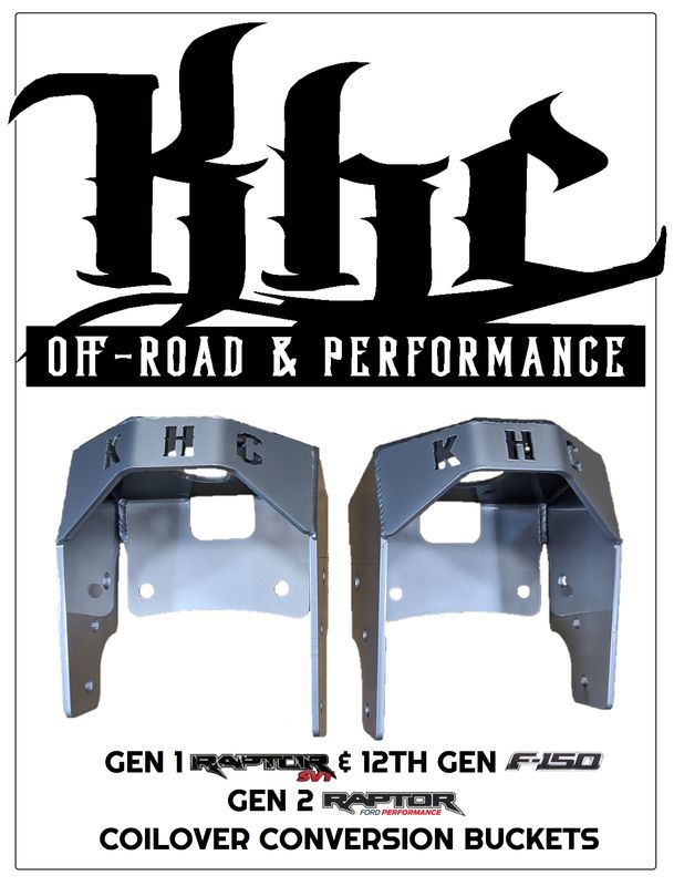 KHC Gen 1 Raptor/Gen 12 F150 → Gen 2 Raptor Coil Over Conversion Buckets