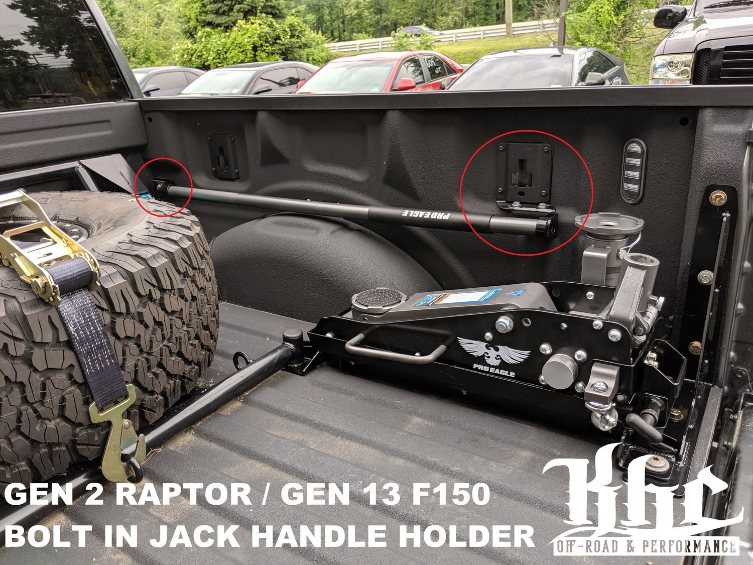 KHC Jack Handle Holder for (15+) Ford 5.5ft Bed KHC Jack Handle Holder for (15+) Ford 5.5ft Bed