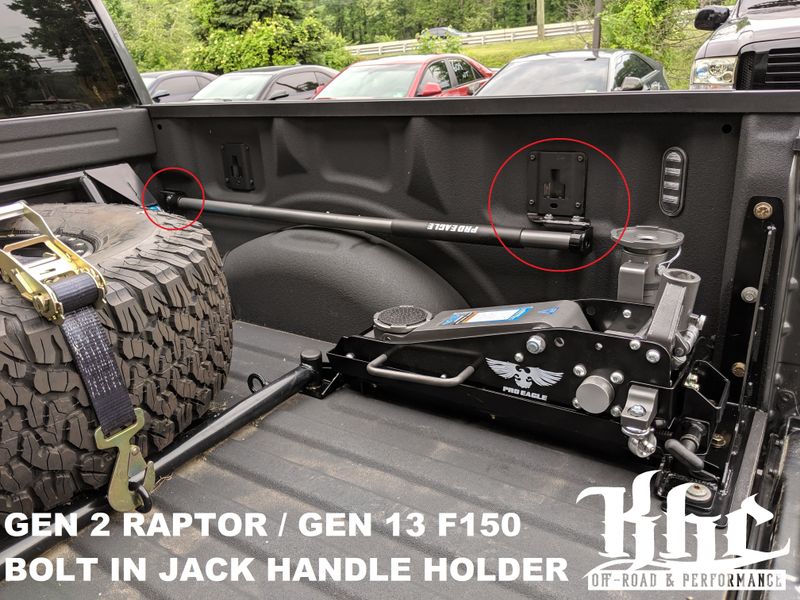 KHC Jack Handle Holder for (15+) Ford 5.5ft Bed