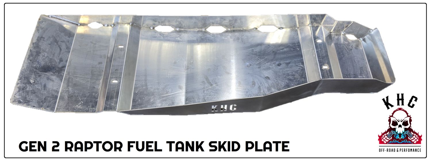 KHC Gen 2 Raptor / Gen 13 F150 Fuel Tank Skid Plate KHC Gen 2 Raptor / Gen 13 F150 Fuel Tank Skid Plate
