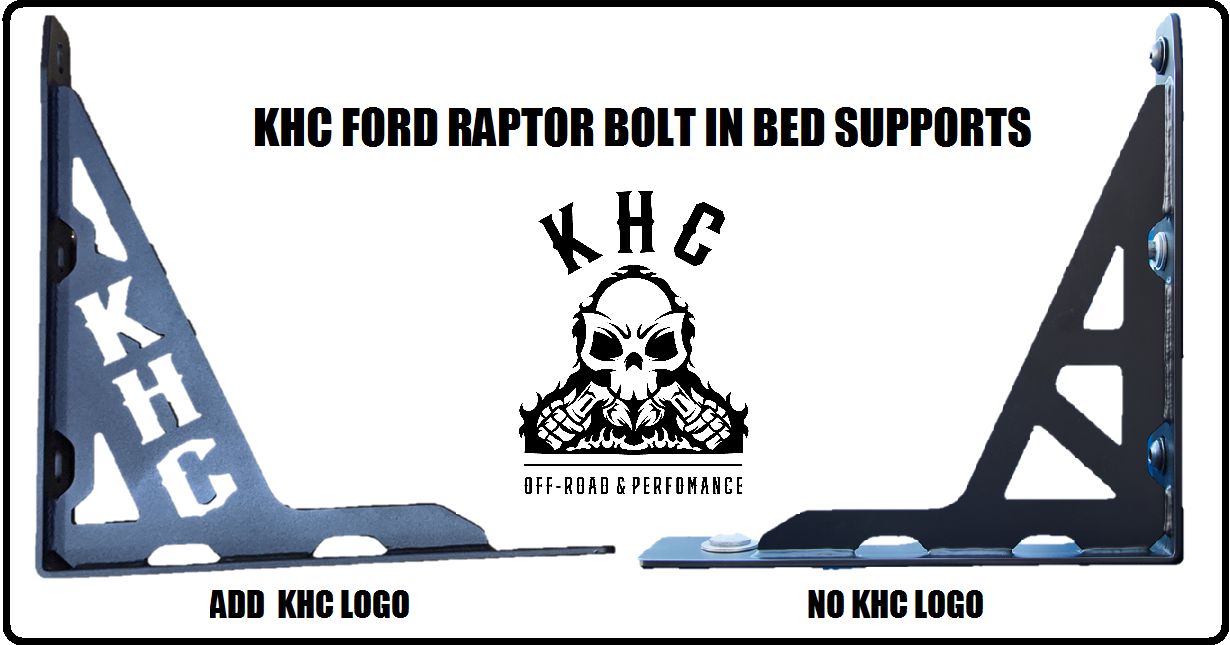 KHC Ford Raptor Bolt in Bed Supports KHC Ford Raptor Bolt in Bed Supports