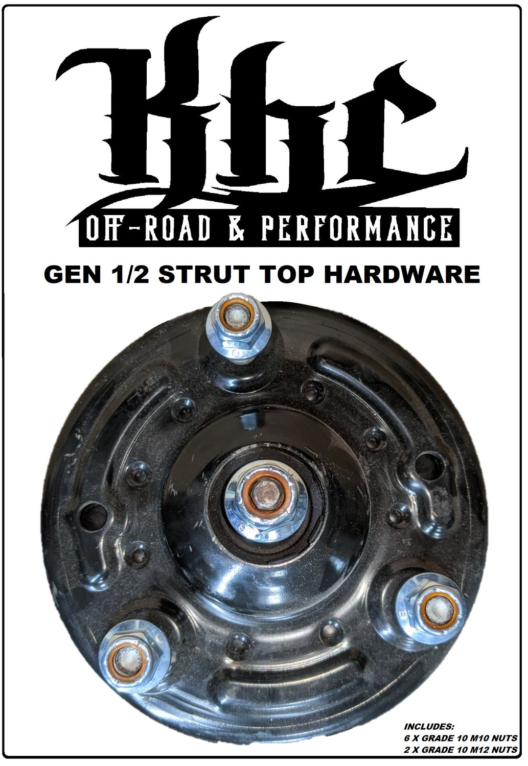 KHC Off-Road Gen 1/2/3 Raptor Strut Top Hardware Kit