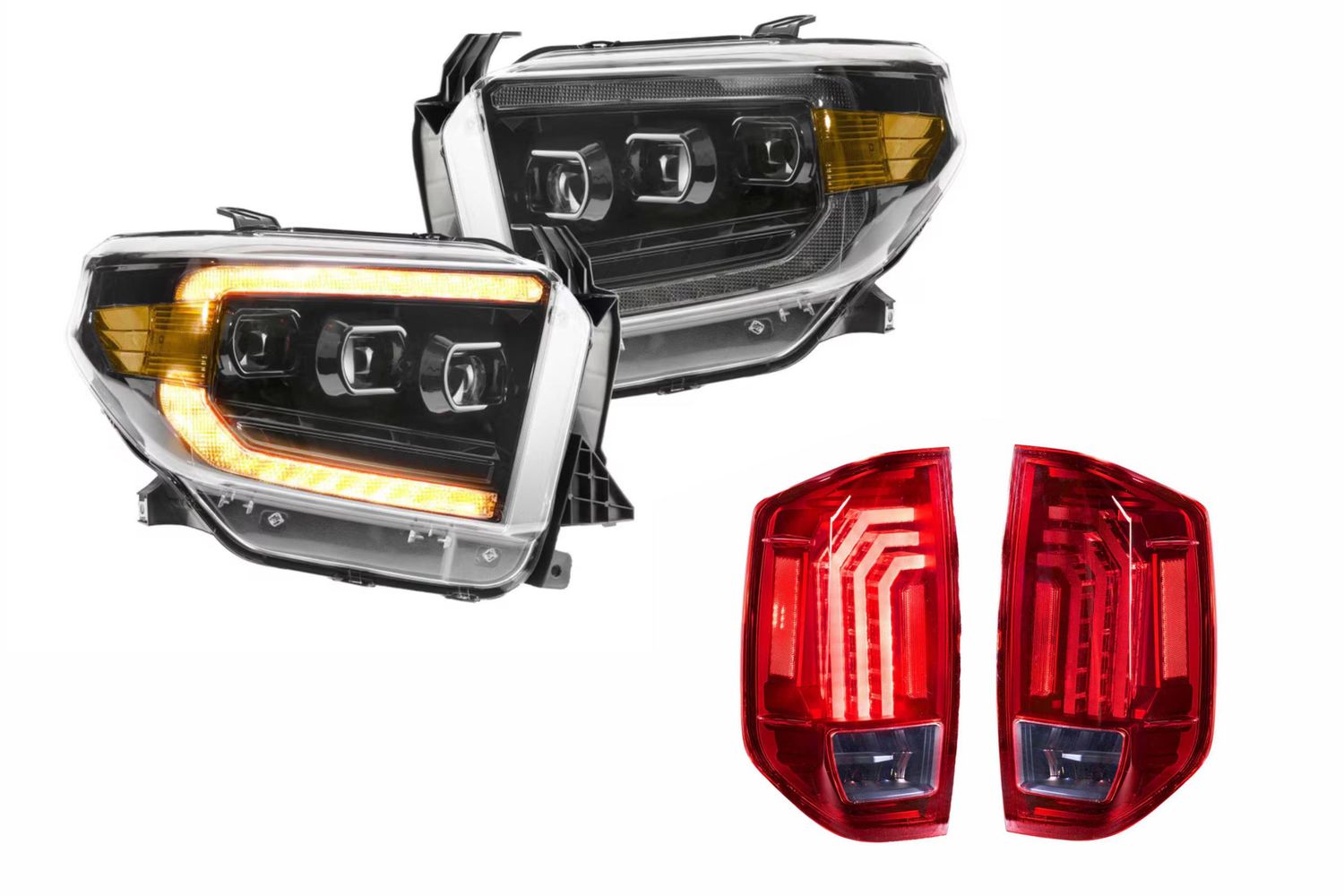15-19 Sierra HD Heads and Red Tails OE LED Tails 15-19 Sierra HD Heads and Red Tails OE LED Tails