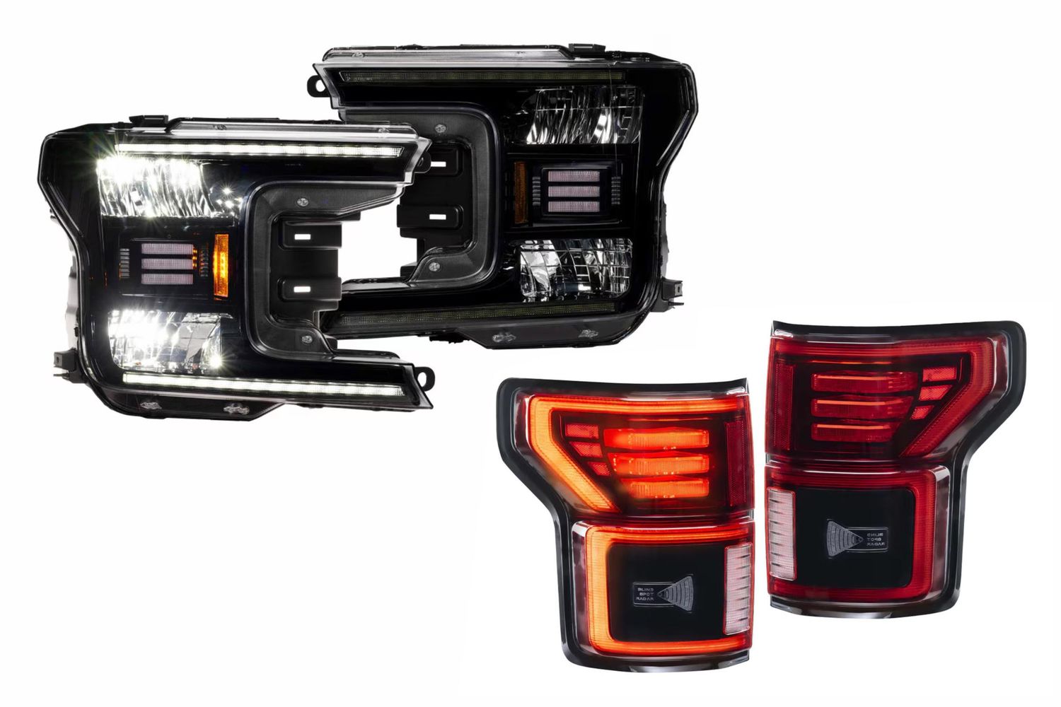 18-20 Ford F-150 Hybrid-R Heads and Red Tails 18-20 Ford F-150 Hybrid-R Heads and Red Tails