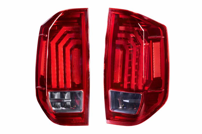 XB LED Tail Lights: Toyota Tundra (14-21 / Red Lens / Set)