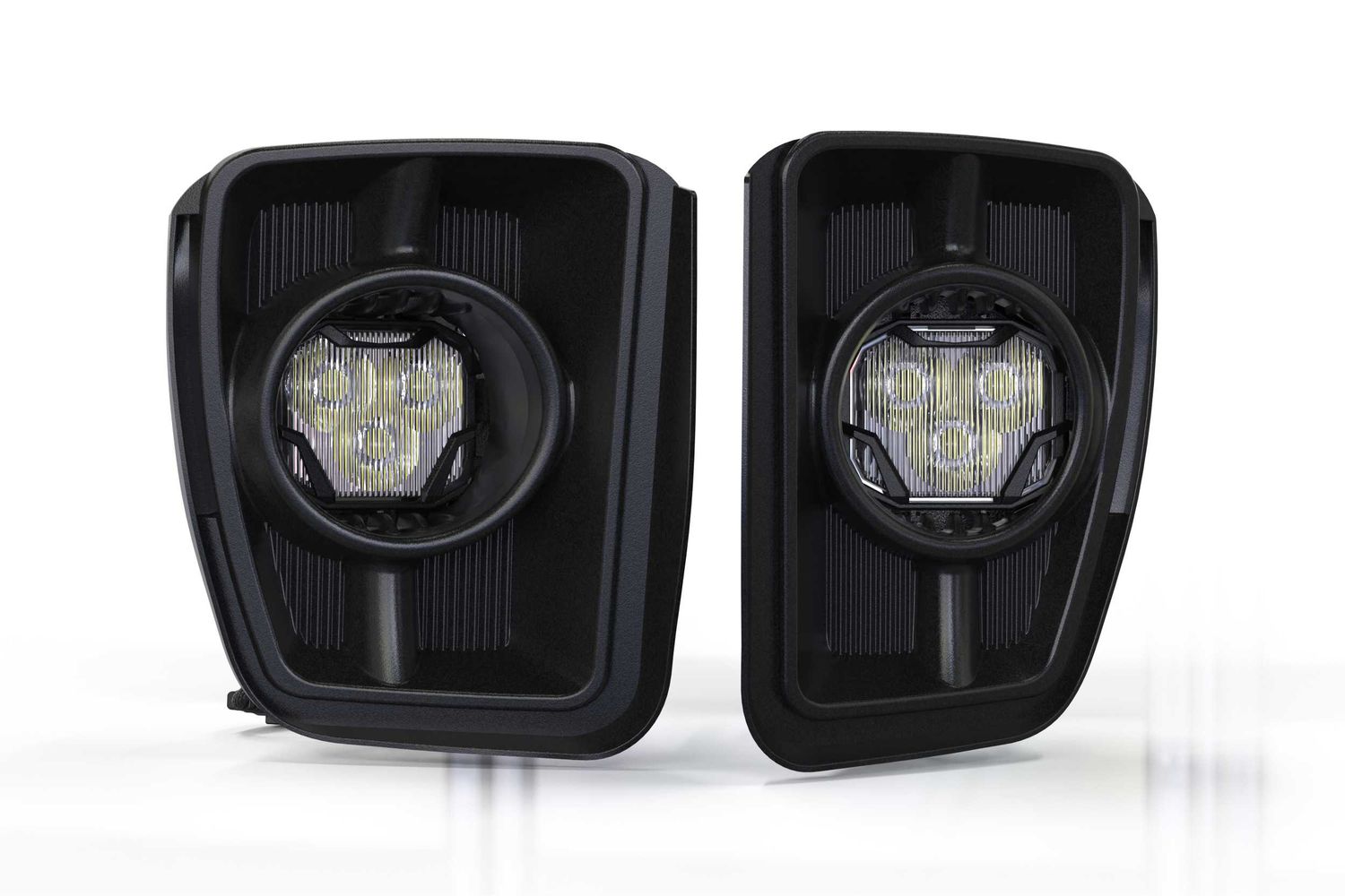 4Banger Fog Lights: 13-18 Ram 1500 (HXB Yellow SAE Wide Beam)