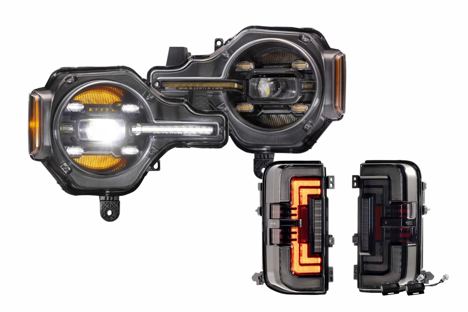 2021+ Bronco White DRL Heads and Smoked Tails 2021+ Bronco White DRL Heads and Smoked Tails