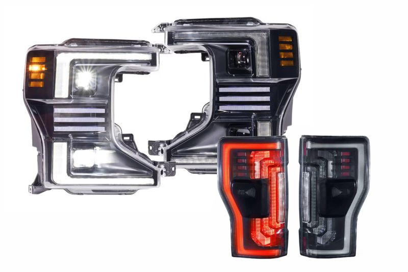 20-22 Ford Super Duty Hybrid Heads and Smoked Tails OEM LED