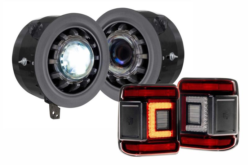 2018+ Jeep Wrangler JL Super7 Heads and Red Tails