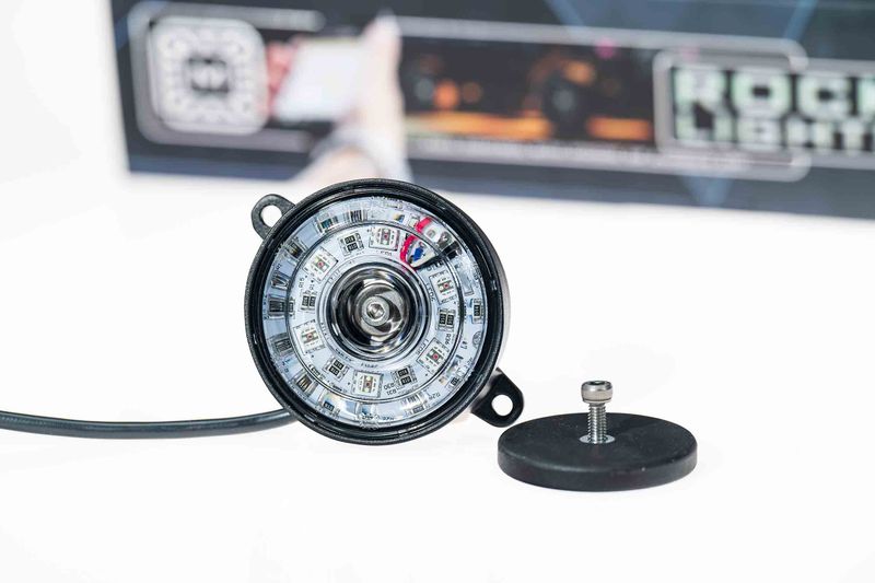 Morimoto Rock Light Parts: RGB Puck w/ input wiring (Single)