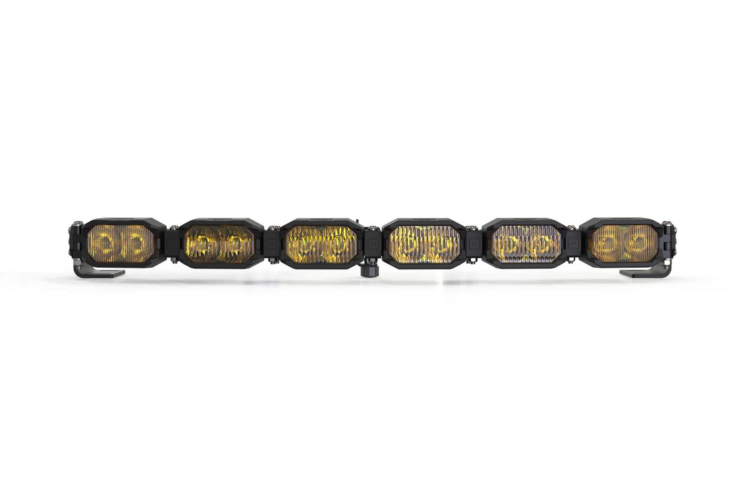 Single-Row BangerBar: (6 Pod / 24 Single-Row BangerBar: (6 Pod / 24") (HXB Power - Yellow)
