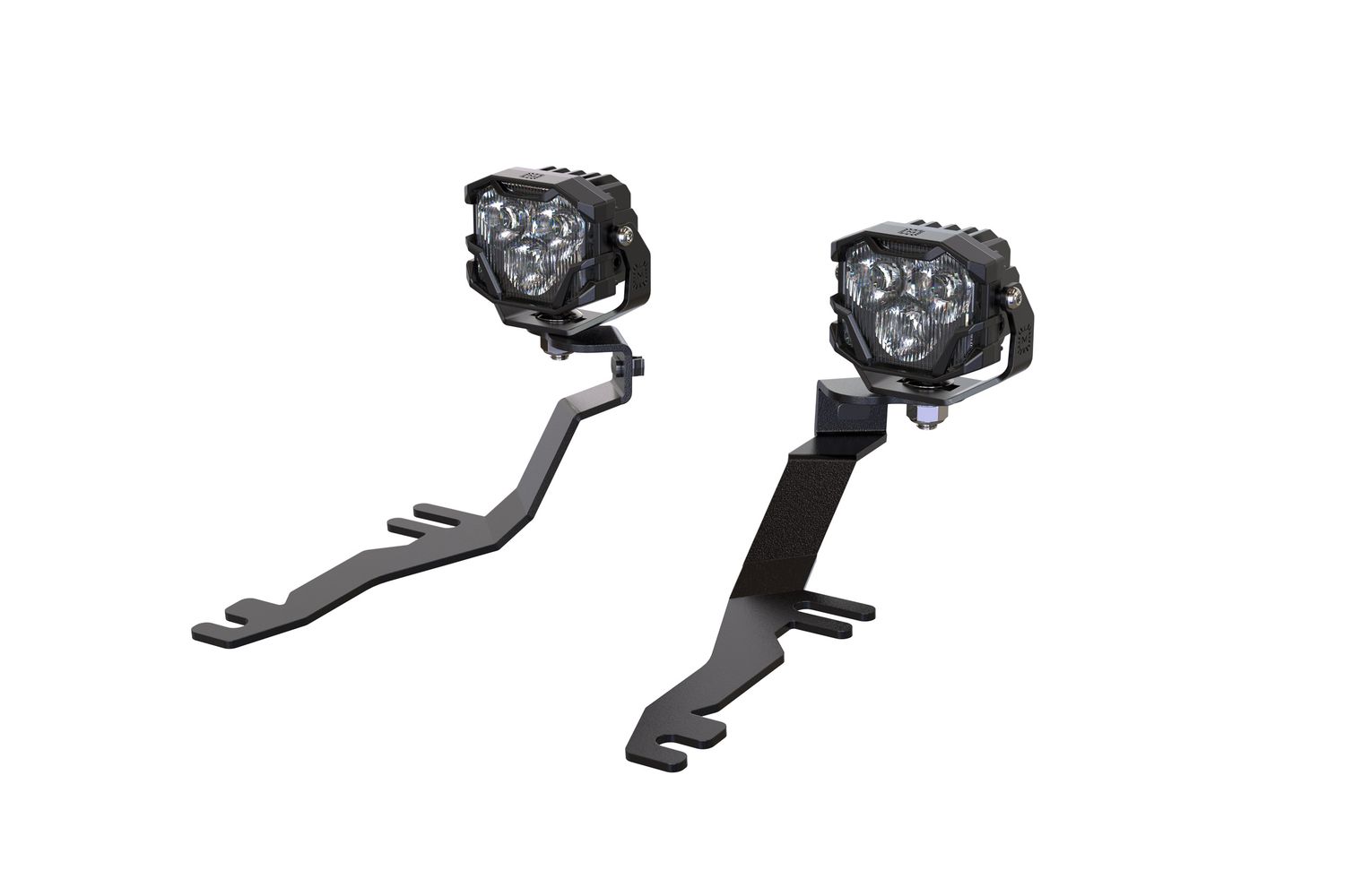 Morimoto 4Banger Ditch Light Kit: 2024+ Ford Mustang (NCS Yellow SAE Wide Beam)