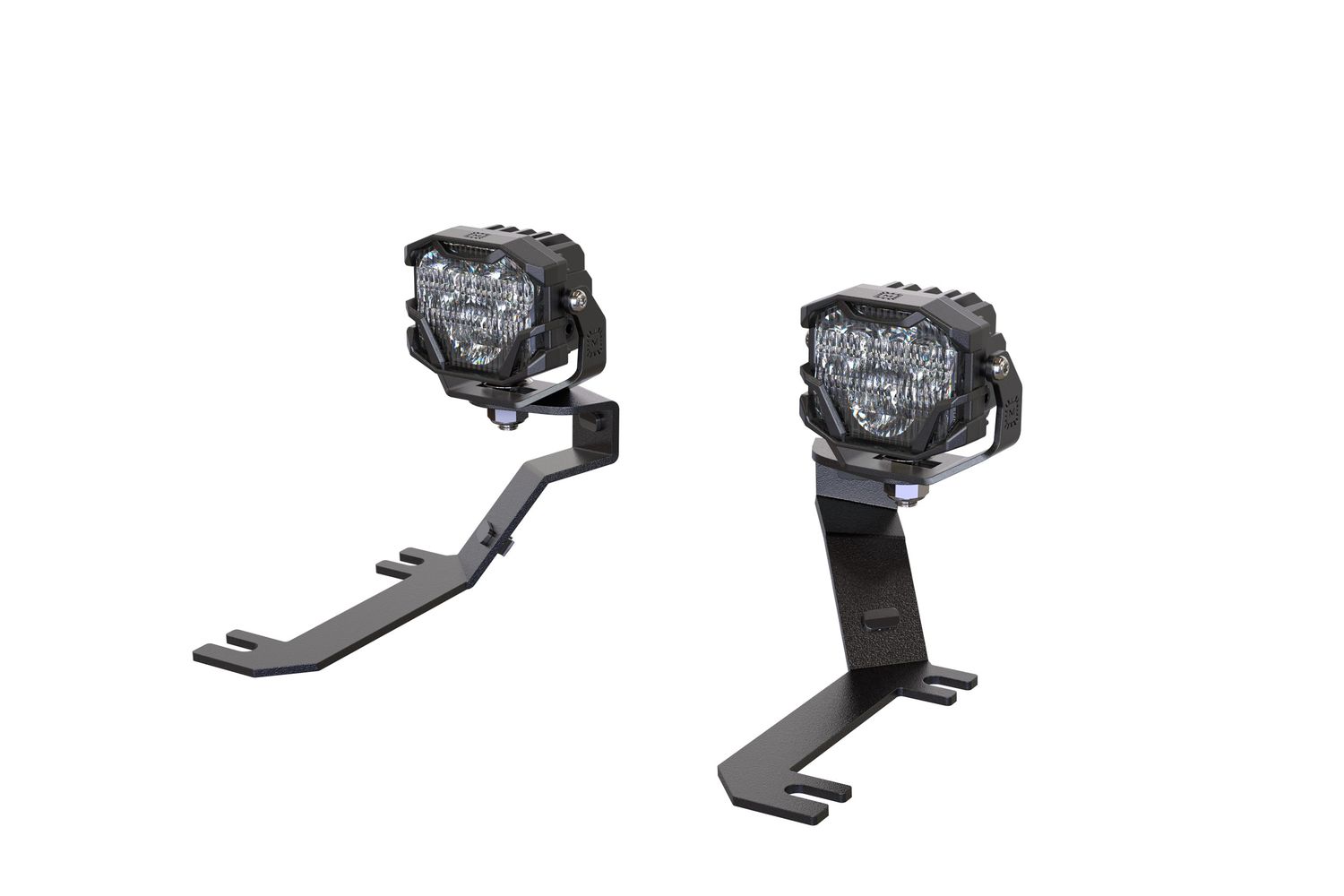 Morimoto 4Banger Ditch Light Kit: 2019+ Sierra 1500 (NCS White SAE Wide Beam)