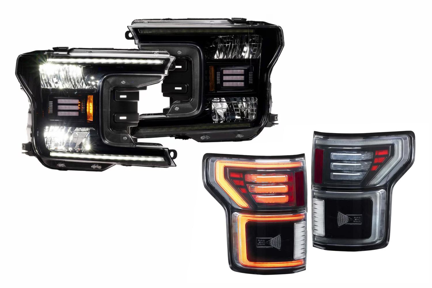 18-20 Ford F-150 Hybrid-R Heads and Smoked Tails