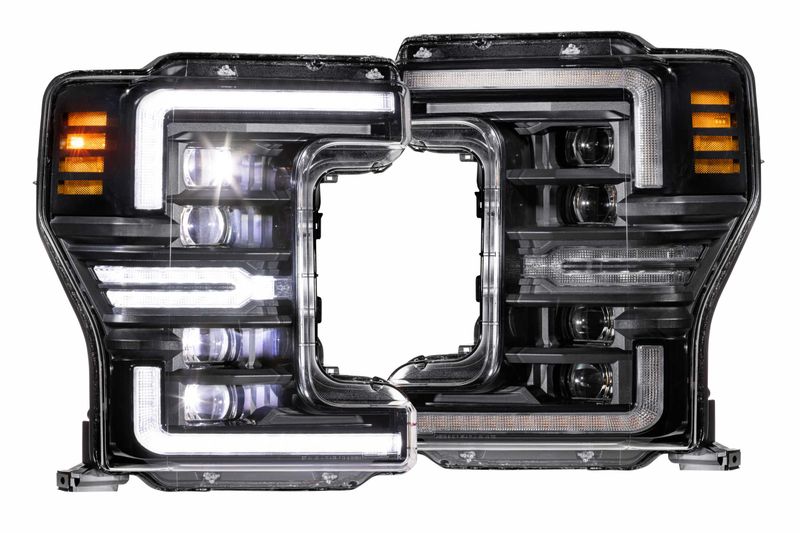 XB LED Headlights: Ford Super Duty (17-19 / White DRL / Set)