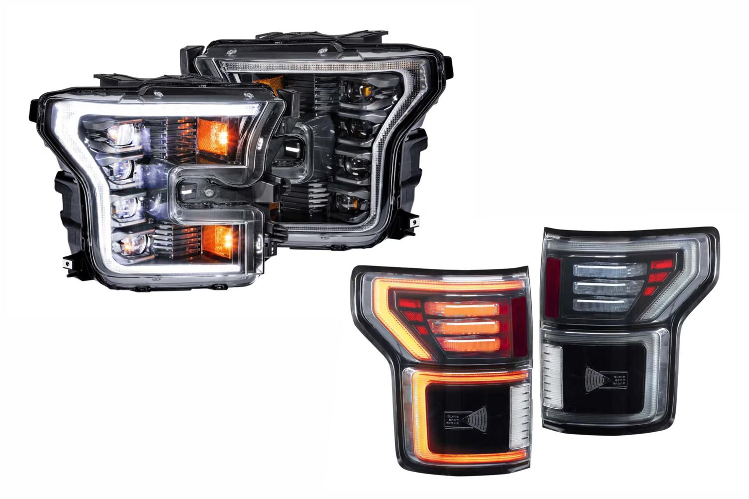 15-17 F-150 White DRL Heads and Smoked Tails 15-17 F-150 White DRL Heads and Smoked Tails