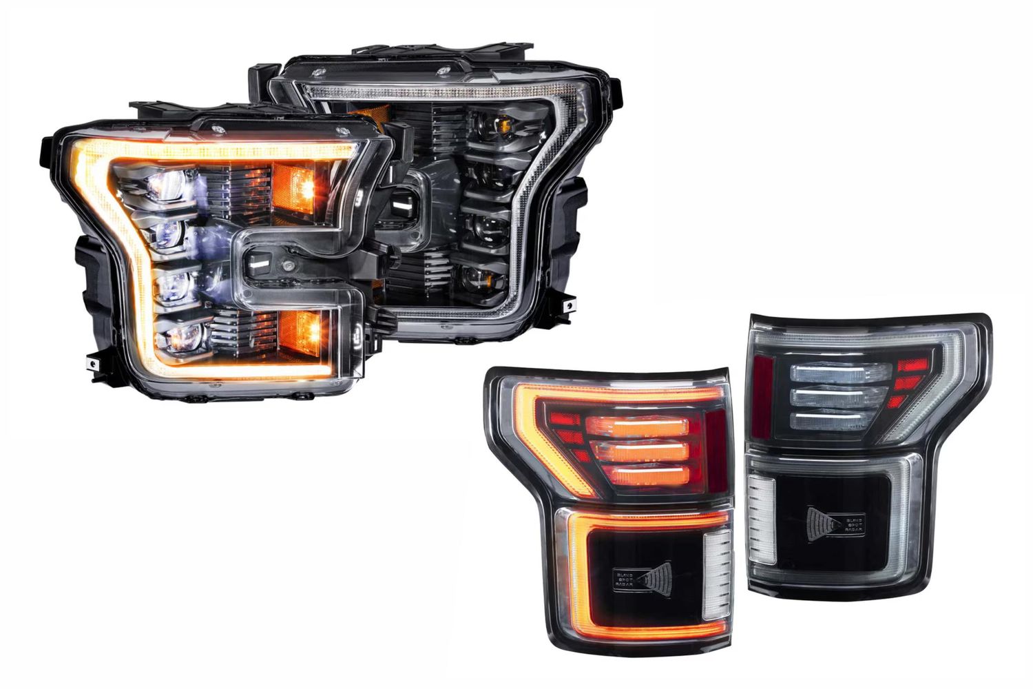 15-17 F-150 Amber DRL Heads and Smoked Tails