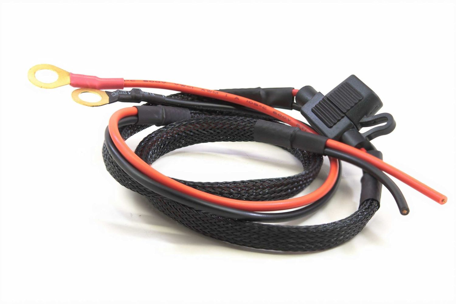 Fuse Box Harness: O-Ring Terminals (12V +/-) Fuse Box Harness: O-Ring Terminals (12V +/-)