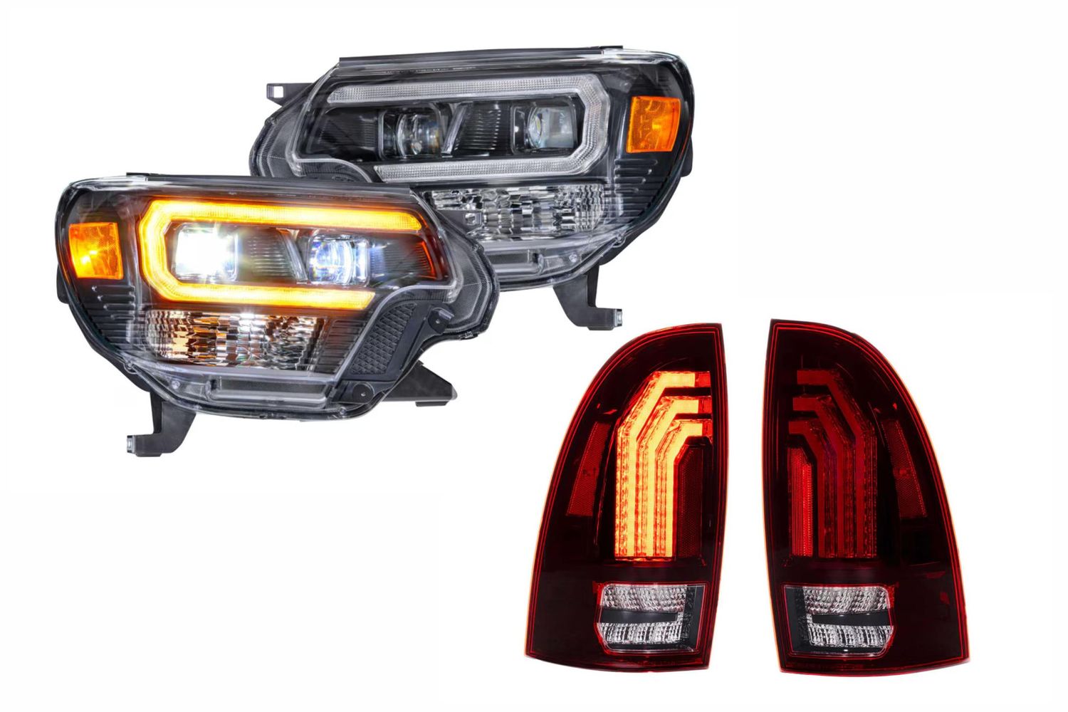 12-15 Tacoma Amber DRL Heads and Red Tails 12-15 Tacoma Amber DRL Heads and Red Tails