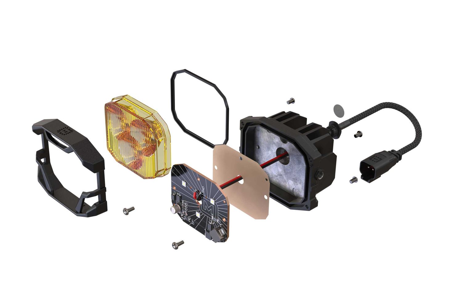 Morimoto 4Banger Ditch Light Kit: Gladiator JT (HXB Yellow SAE Wide Beam) Morimoto 4Banger Ditch Light Kit: Gladiator JT (HXB Yellow SAE Wide Beam)