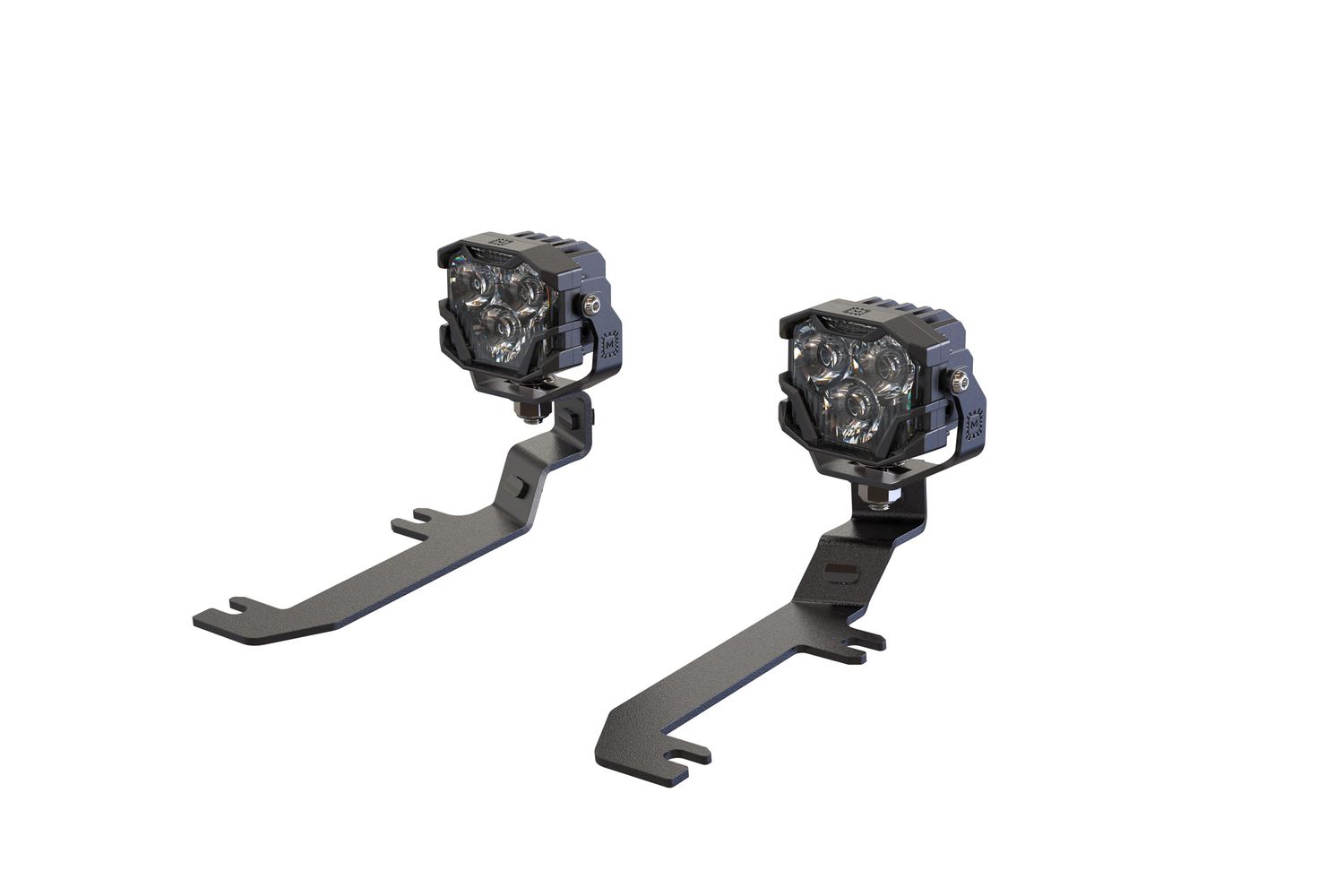 Morimoto 4Banger Ditch Light Kit: 2020+ Silverado HD (HXB Yellow Flood Beam)