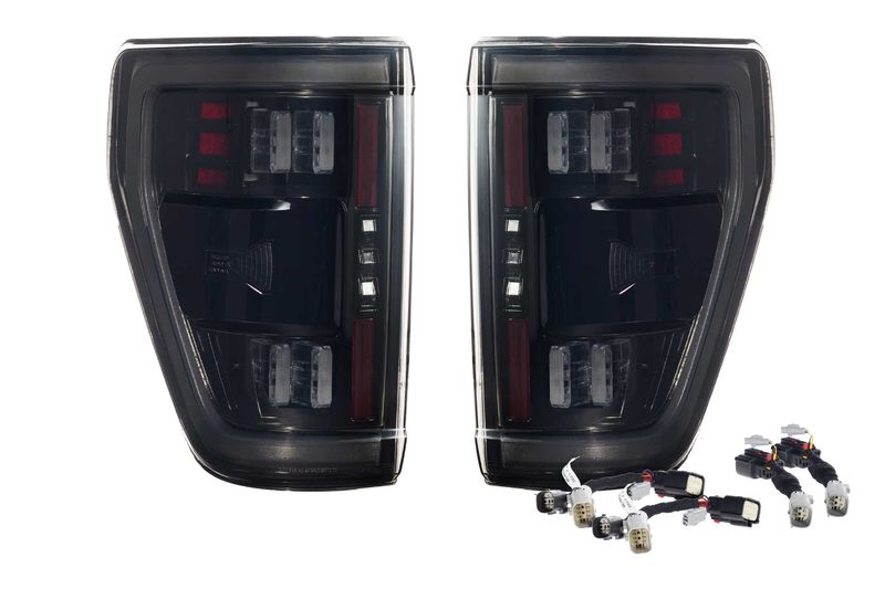 XB LED Tail Lights: Ford F-150 (21-23 / Smoked Lens / Set)