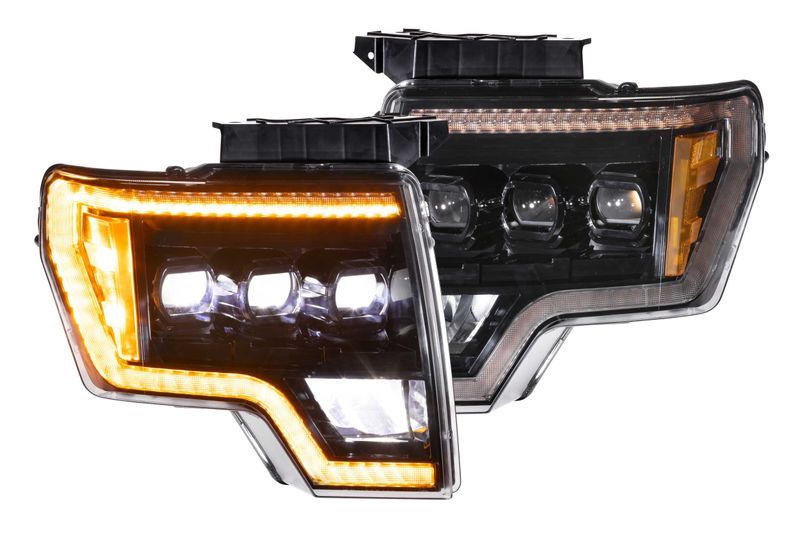 XB LED Headlights: Ford F-150 (09-14 / Amber DRL / Set)