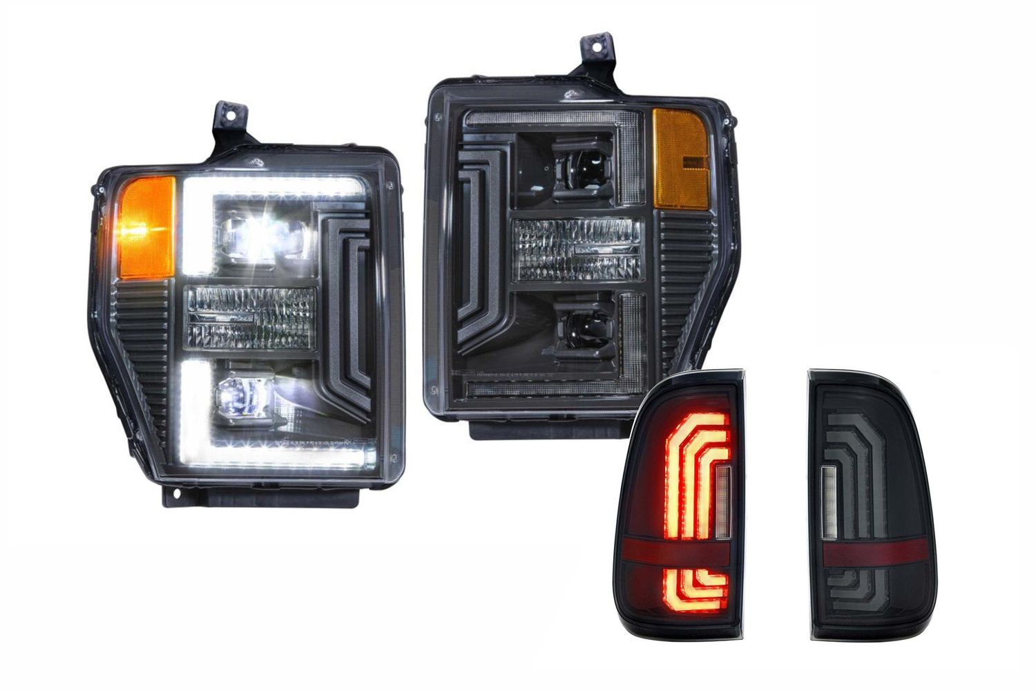 08-10 Ford Super Duty Hybrid Heads and Smoked Tails