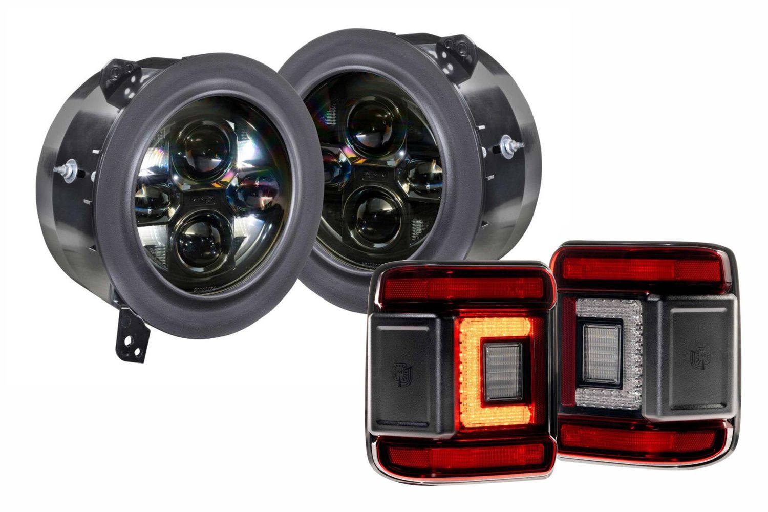 2018+ Jeep Wrangler JL Sealed7 Heads and Red Tails 2018+ Jeep Wrangler JL Sealed7 Heads and Red Tails