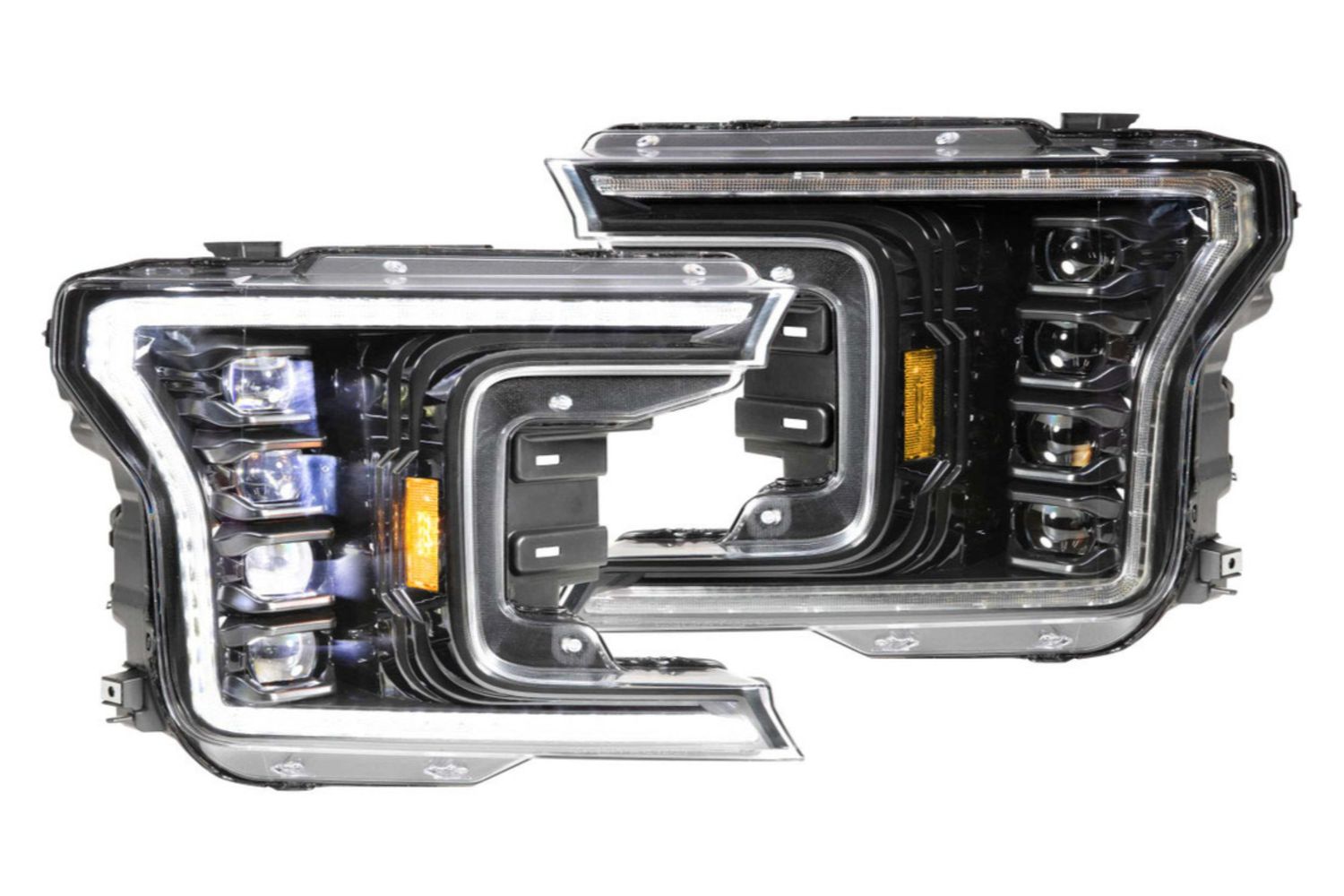 XB LED Headlights: Ford F-150 (18-20 / White DRL / Set)