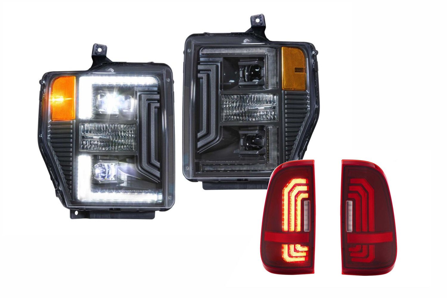 08-10 Ford Super Duty Hybrid Heads and Red Tails