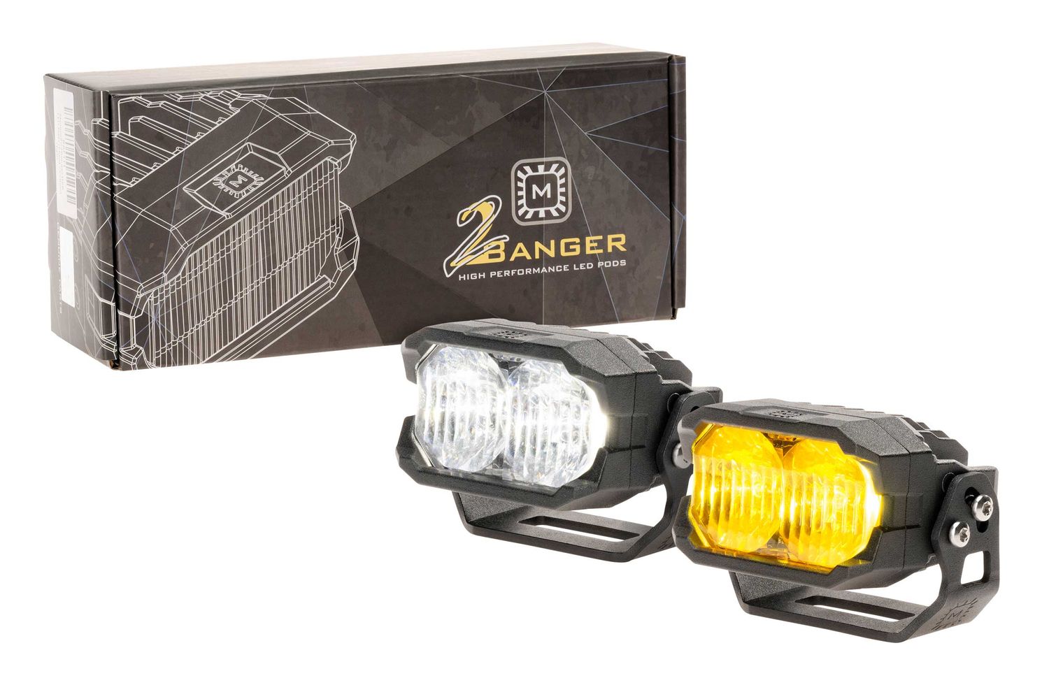 Morimoto 2Banger HXB LED Pods (Combo / White / Set)