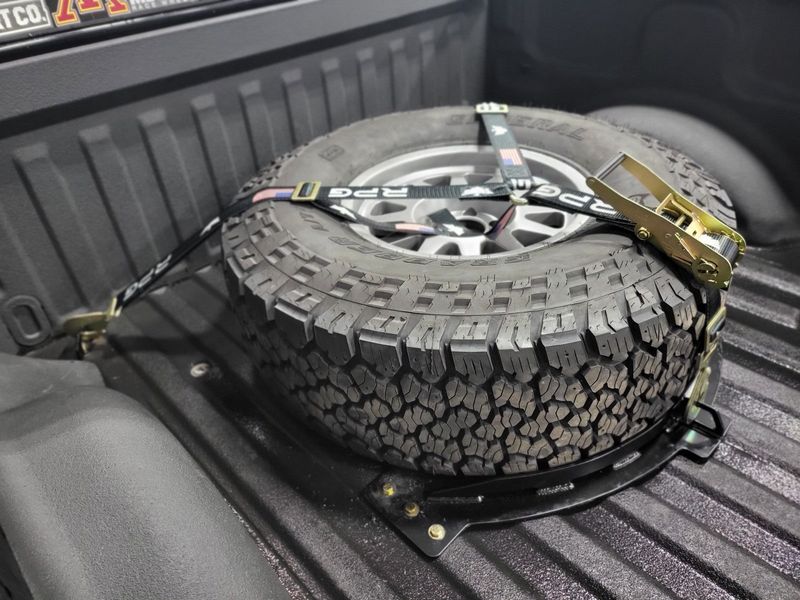 Reversible Flat Tire Mount KHC Gen 1 Raptor / Gen 11/12 F150 5.5 Bed