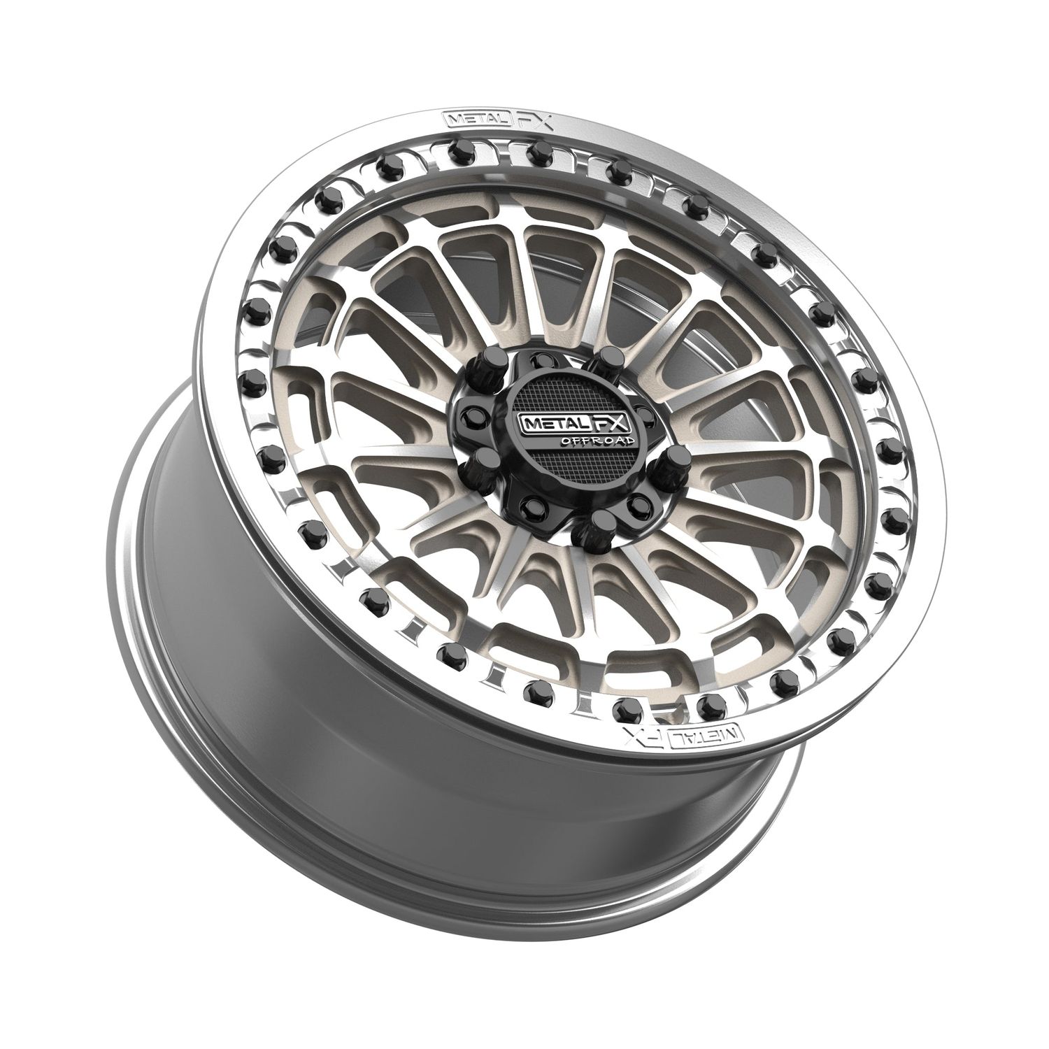 Delta R Beadlock | Raw Delta R Beadlock | Raw, Size: 15x7 | +38mm/5+2 | 5x4.5 | 78328 (Polaris 5-Lug / Segway Super Villain)