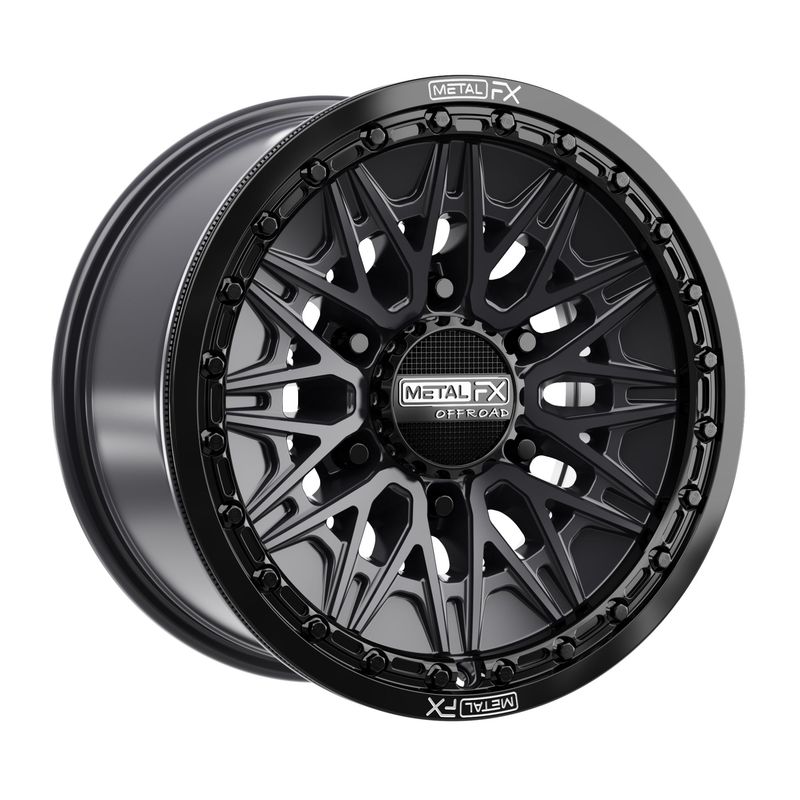 Alpha 6R Beadlock | Satin Black w/ Gloss Black Ring