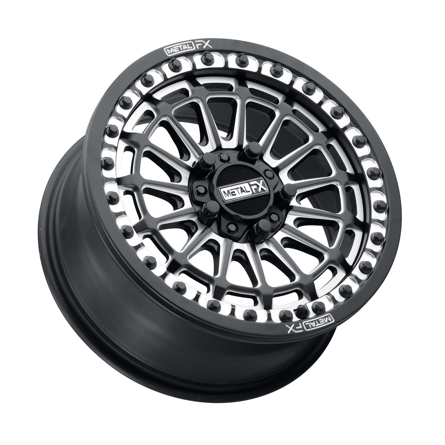 Delta R Beadlock | Satin Black Contrast Cut Delta R Beadlock | Satin Black Contrast Cut, Size: 15x7 | +38mm/5+2 | 5x4.5 | 78322 (Polaris 5-Lug / Segway Super Villain)
