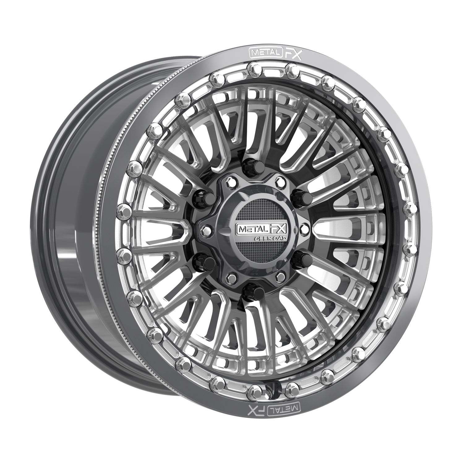 Slayer 6R Beadlock | Gunmetal Contrast Cut, Size: 15x8 | +25mm/5+3 | 6x5.5 | 98682 (Maverick R)