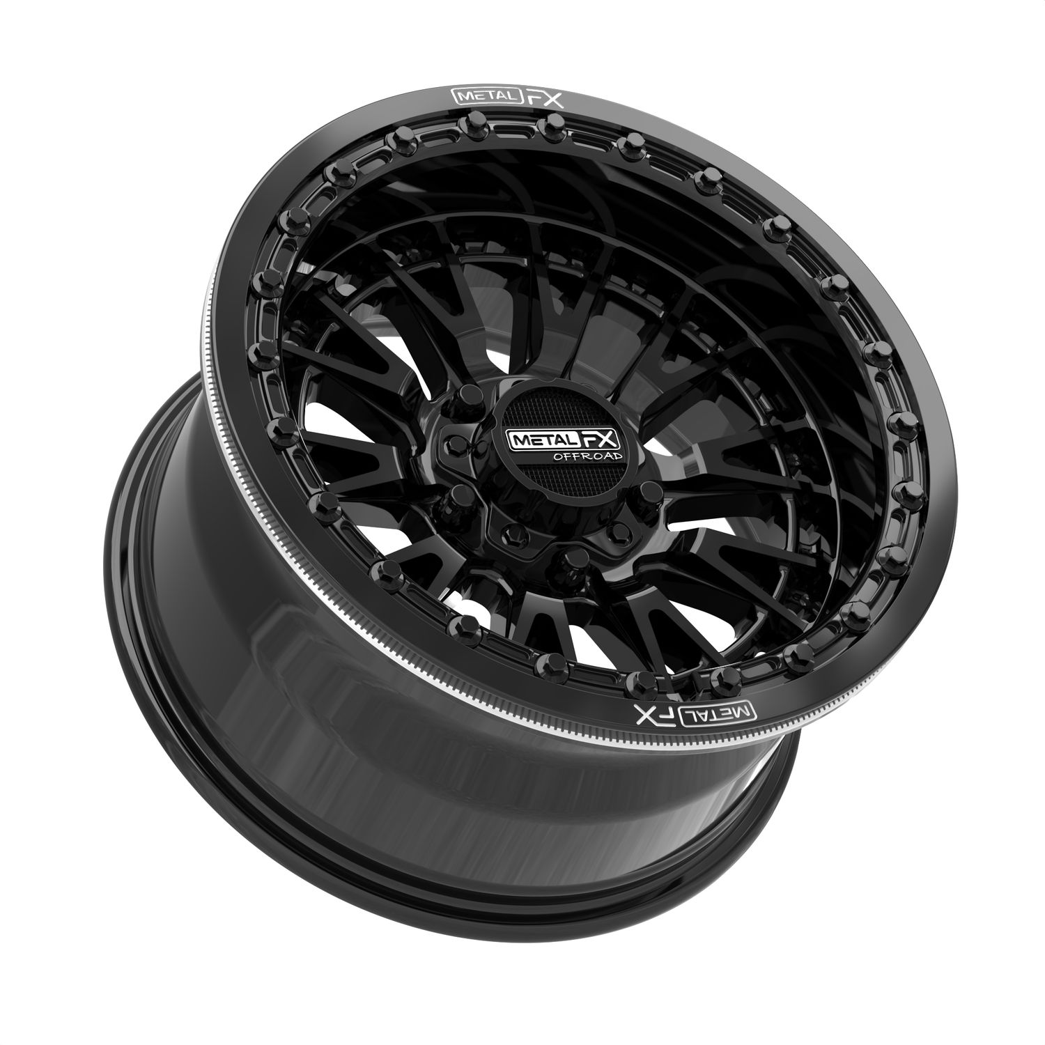 Slayer R Beadlock | Gloss Black Slayer R Beadlock | Gloss Black, Size: 15x8 | +0mm/4+4 | 5x4.5 | 98660 (Polaris 5-Lug / Segway Super Villain)